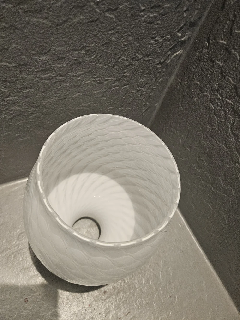 Scentsy Renew White Glass Diffuser Shade  - Cover Only